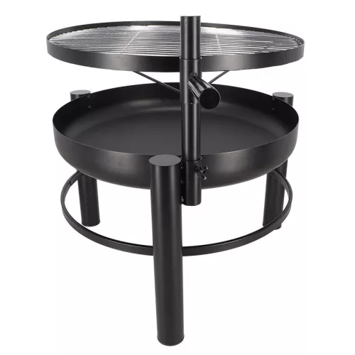 BBQ tűzrakó tál grillráccsal, 78 cm átmérőjű, csomag, 2 db