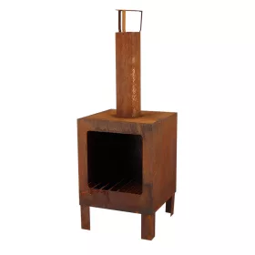   Rozsdásított felületű teraszfűtés 108 x 38 x 38 cm, csomag, 2 db