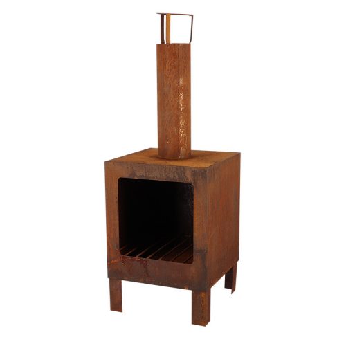 Rozsdásított felületű teraszfűtés 108 x 38 x 38 cm, csomag, 2 db