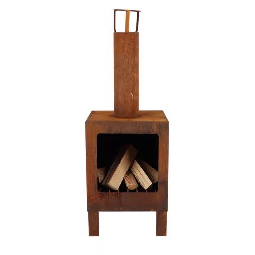 Rozsdásított felületű teraszfűtés 108 x 38 x 38 cm, csomag, 2 db