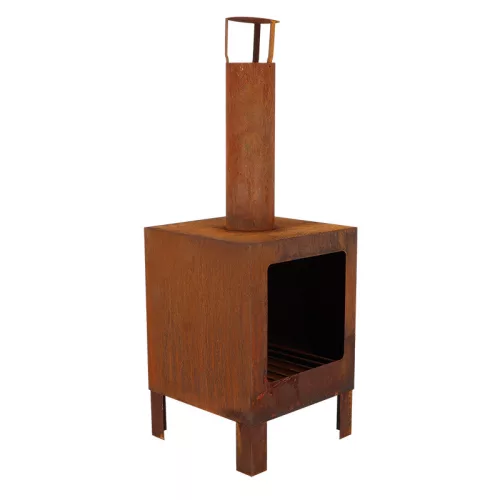 Rozsdásított felületű teraszfűtés 108 x 38 x 38 cm, csomag, 2 db