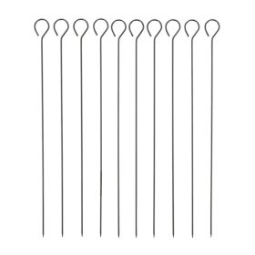   Rozsdamentes acél BBQ nyárs, 10 db-os, 30 cm, csomag, 36 db