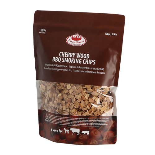 Cseresznyefa forgács BBQ füstöléshez, 0,5 kg, csomag, 6 db