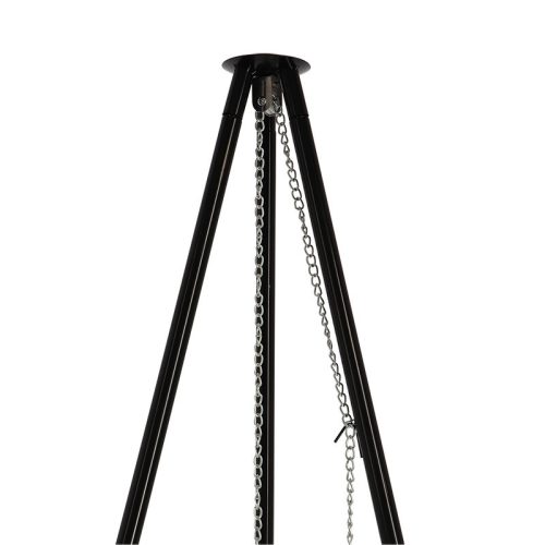 BBQ tűzrakó tál, állítható magasságú grillráccsal, három lábú állvánnyal, 157 cm, csomag, 2 db