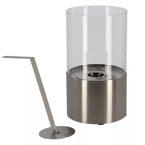 Füstmentes bioethanol asztali kandalló, rozsdamentes acél, 16,4 cm átmérőjű ,csomag, 2 db