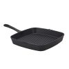 Öntöttvas grill serpenyő, 35,5 x 24 cm, csomag, 6 db