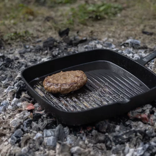 Öntöttvas grill serpenyő, 35,5 x 24 cm