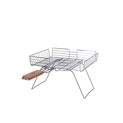 Grill kosár, összecsukható állvánnyal, 31,5 x 53 cm, csomag, 12 db
