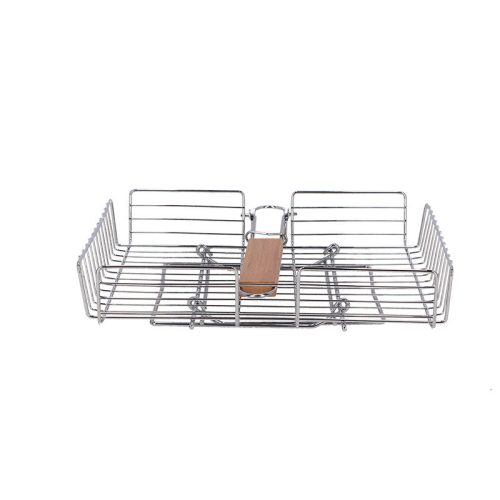 Grill kosár, összecsukható állvánnyal, 31,5 x 53 cm, csomag, 12 db