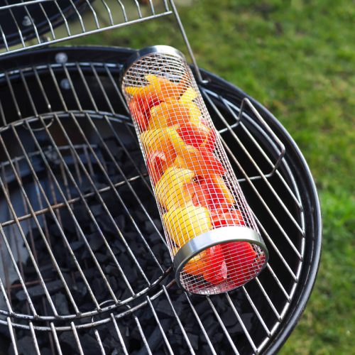 Forgatható zöldséggrillező henger, 30 cm, csomag,  12 db