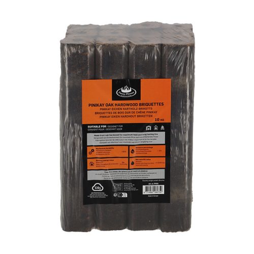 Tölgy fából készült Pini Kay brikett, 10 kg ,csomag, 96 db