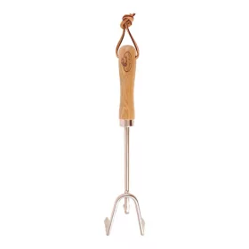   Rozsdamentes acél gereblye, kőrisfa nyéllel, 37 cm, csomag, 6 db