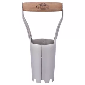   Rozsdamentes acél virághagyma ültető, kőrisfa fogóval, 21 cm, csomag, 6 db