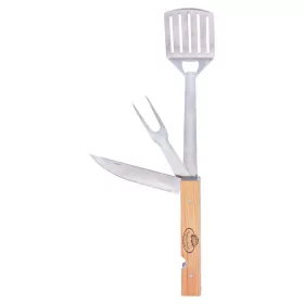   Rozsdamentes acél többfunkciós BBQ eszköz, 49,5 cm, csomag, 6 db