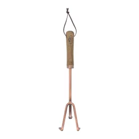   Rézzel bevont gereblye, kőrisfa nyéllel, 37 cm, csomag, 6 db