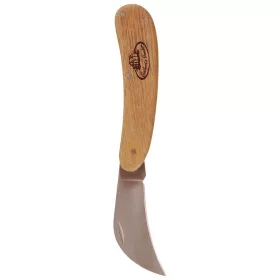  Rozsdamentes acél kertész kés, kőrisfa nyéllel, 18 cm, csomag, 6 db