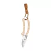 Övre szerelhető marhabőr karabiner, akasztó, csomag,  12 db