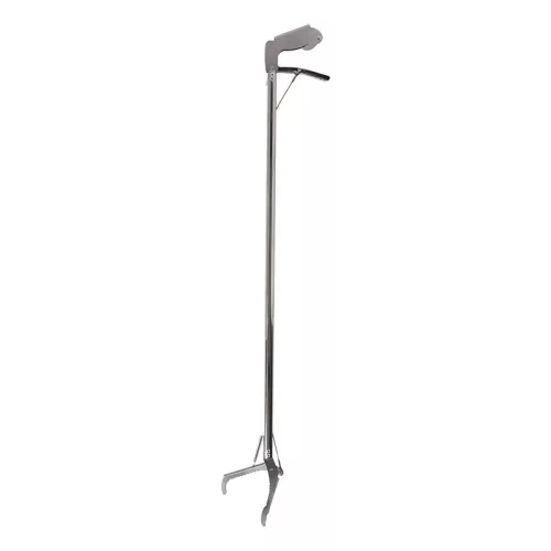 Rozsdamentes acél szemétszedő csipesz, 98,5 cm, csomag,  12 db