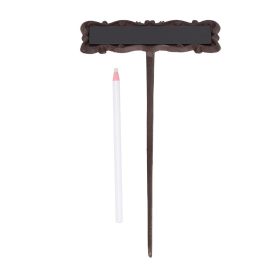 Öntöttvas növényjelölő, viaszceruzával, 26 cm