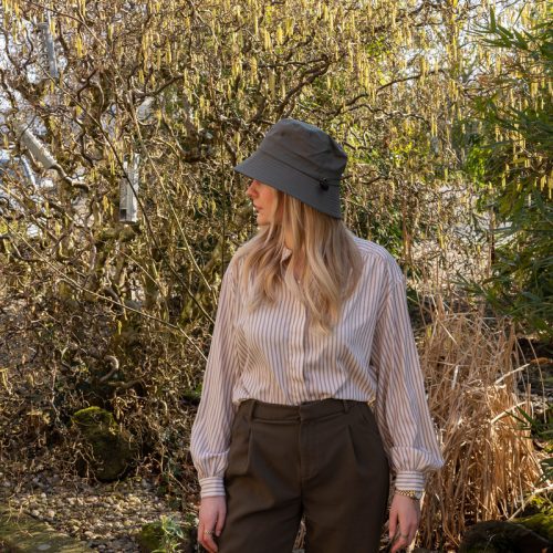 Halász sapka vízálló anyagból, 28,5 cm átmérőjű, csomag,  12 db