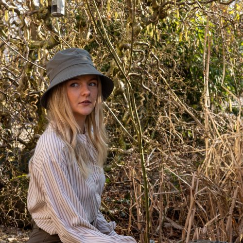 Halász sapka vízálló anyagból, 28,5 cm átmérőjű, csomag,  12 db