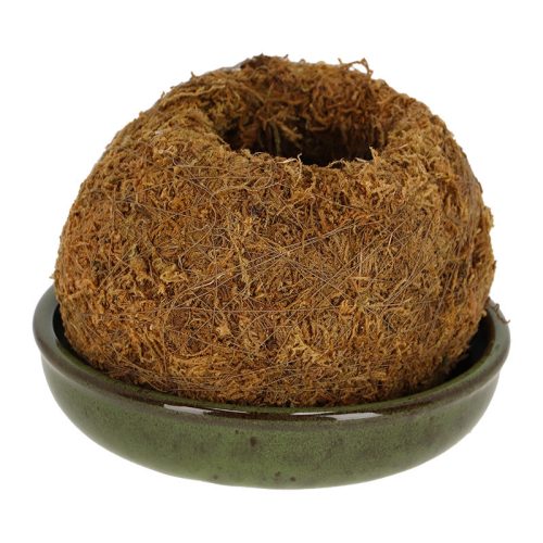 Kerámia virágalátét, zöld, 23 cm átmérőjű, csomag,  12 db