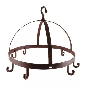   Öntöttvas fűszernövény szárító, 8 akasztóval, 42 cm átmérőjű, csomag, 4 db