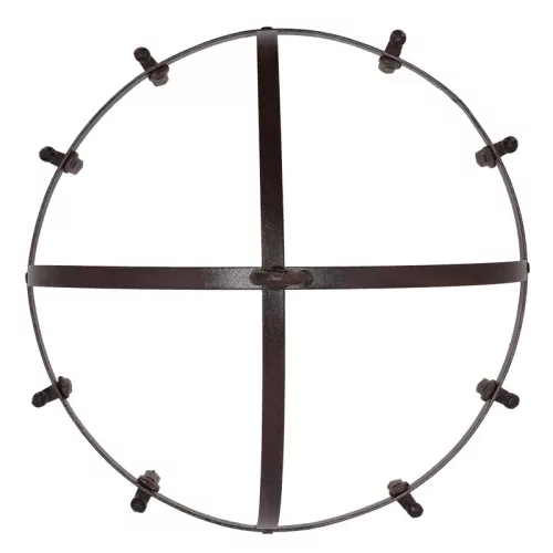Öntöttvas fűszernövény szárító, 8 akasztóval, 42 cm átmérőjű, csomag, 4 db