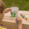 Kifesthető rovarmintás virágcserép, festékkel és ecsettel, 13 cm átmérőjű, csomag, 12 db
