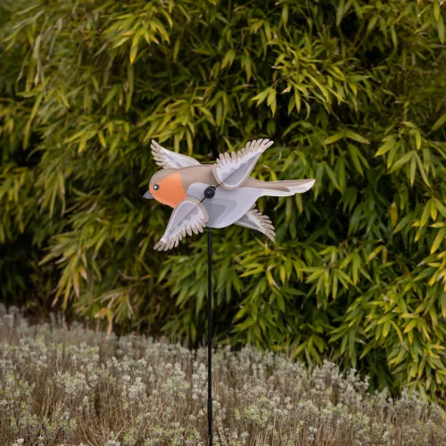 Leszúrható szélforgó, vörösbegyes, 91,5 cm, csomag, 12 db