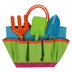   Gyerek szerszámos táska, kerti szerszámokkal, csomag, 12 db