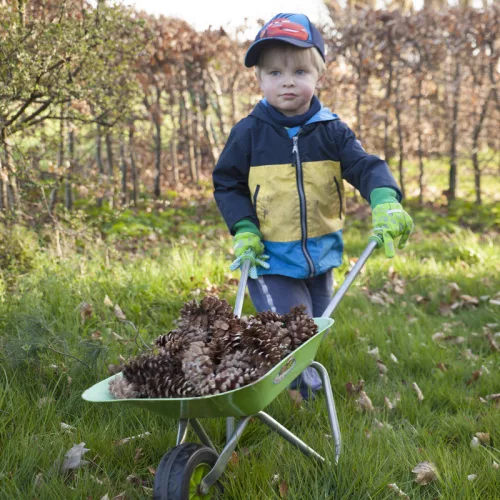 Gyerek talicska ajándékdobozban, zöld, 6,5 literes, csomag, 4 db