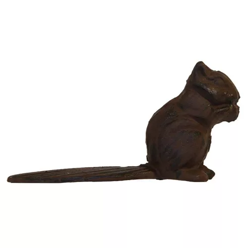 Öntöttvas ajtókitámasztó mókus, 0,6 kg, csomag, 12 db