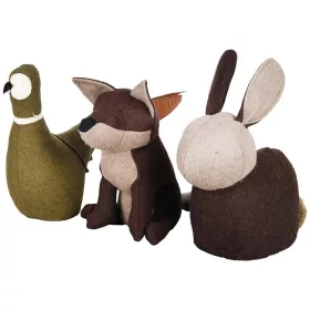   Erdei állatos ajtókitámasztó, 3 féle, 1,5 kg, csomag, 6 db