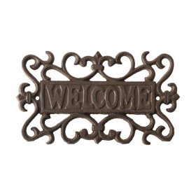 Öntöttvas fali tábla Welcome felirattal, 21, 5 cm