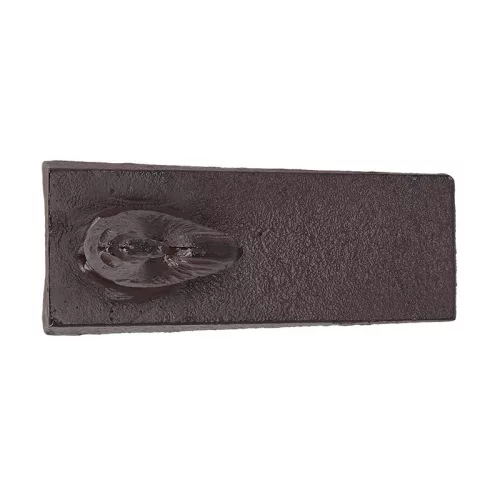 Öntöttvas ajtókitámasztó ék, kakasos, 13 x 6 cm, csomag, 24 db