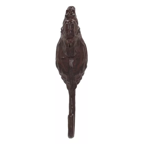 Öntöttvas akasztó, kakasos, 15,6 cm, csomag, 12 db