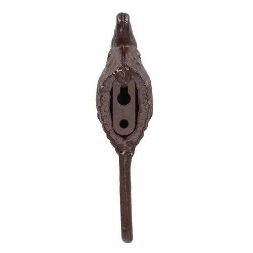 Öntöttvas akasztó, kakasos, 15,6 cm, csomag, 12 db