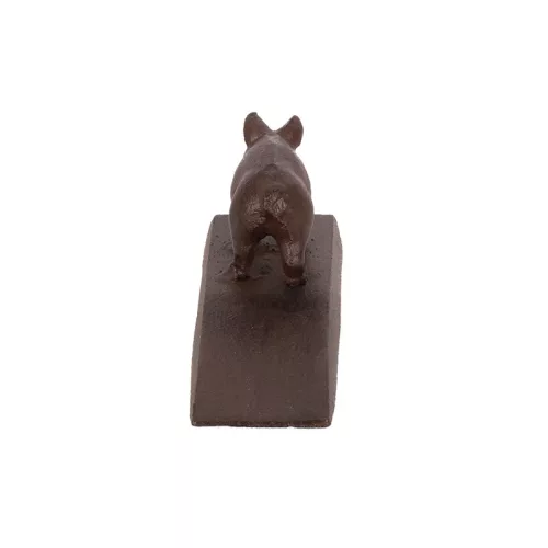Öntöttvas ajtókitámasztó ék, malacos, 13 x 6 cm, csomag, 24 db