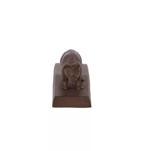 Öntöttvas ajtókitámasztó ék, malacos, 13 x 6 cm, csomag, 24 db
