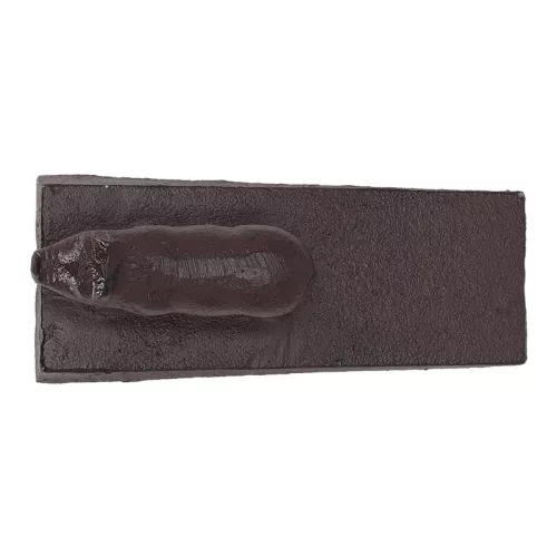 Öntöttvas ajtókitámasztó ék, malacos, 13 x 6 cm, csomag, 24 db