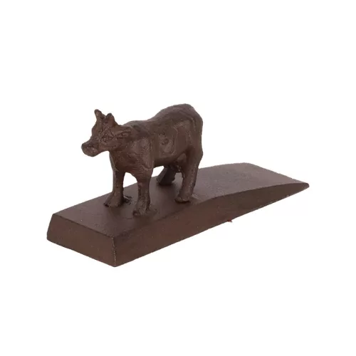 Öntöttvas ajtókitámasztó ék, bocis, 13 x 6 cm, csomag, 24 db