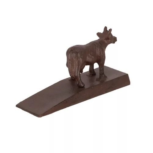 Öntöttvas ajtókitámasztó ék, bocis, 13 x 6 cm, csomag, 24 db
