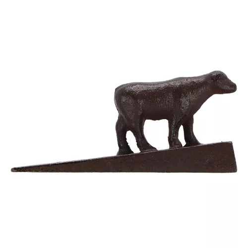 Öntöttvas ajtókitámasztó ék, bocis, 13 x 6 cm, csomag, 24 db
