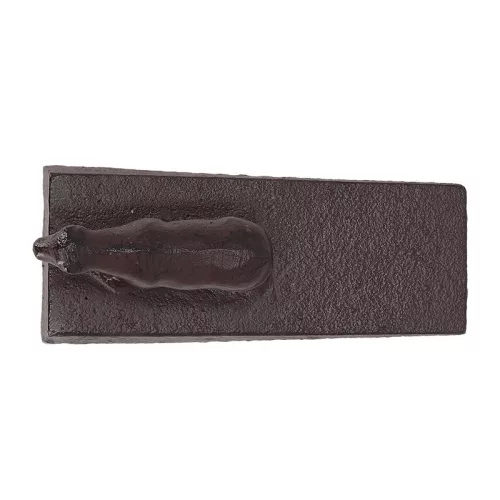 Öntöttvas ajtókitámasztó ék, bocis, 13 x 6 cm, csomag, 24 db