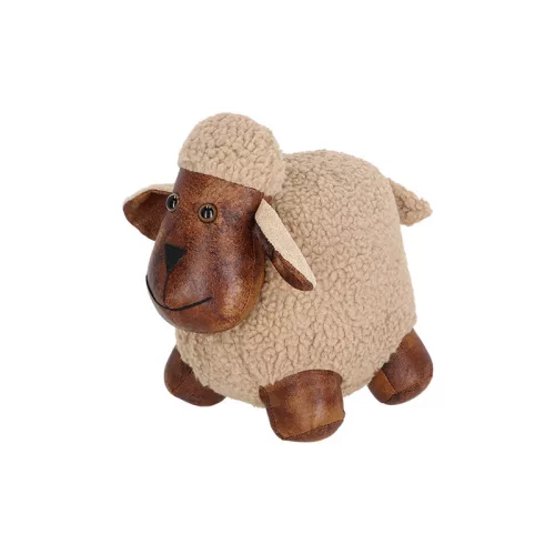 Háziállatos bőr ajtókitámasztó, 3 féle, 1,5 kg, csomag,  6 db