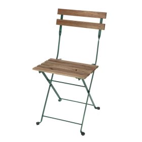   Francia stílusú összecsukható bisztró fa szék, csomag, 4 db