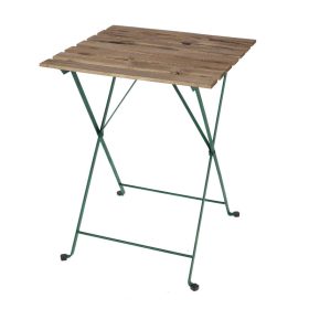   Francia stílusú összecsukható bisztró fa asztal, csomag, 2 db