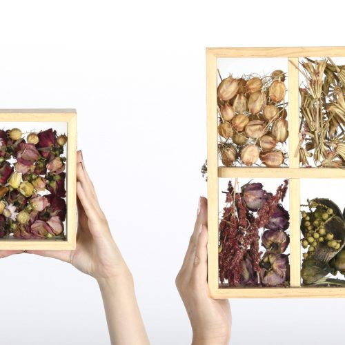 Szárított virág tartó, 15 x 19 cm