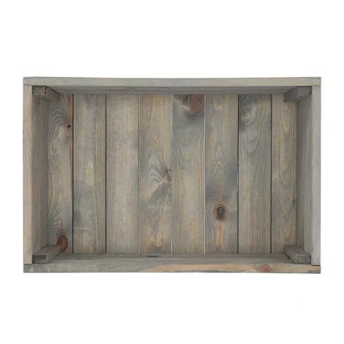 Fa gurulós virágláda, 59 x 25 cm, csomag, 4 db